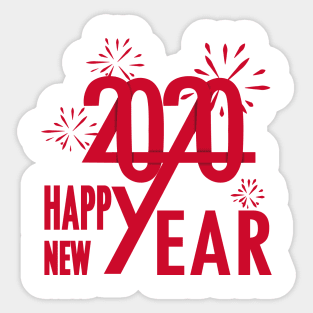 happy new year 2020 Sticker